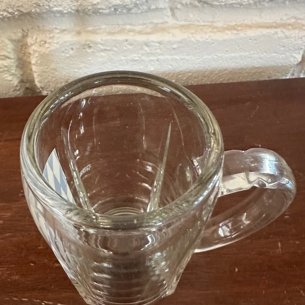 Vintage Gerz German Beer Mug Bavarian Blue‎ White Diamond Made in Germany 4.5